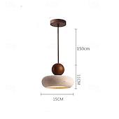 お買い得  ペンダントライト-15 cm ランタンデザイン ペンダントライト ストーン 塗装仕上げ 近代の 110-120V 220-240V