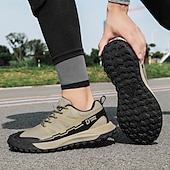 baratos Ténis para Homem-tênis de corrida de trilha bege masculino - tênis esportivos leves com sola antiderrapante para caminhadas e aventuras ao ar livre