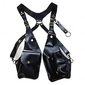 economico Accessori da campeggio-imbracatura antifurto nascosta sotto le ascelle portafoglio fondina borsa in similpelle doppia spalla tasca ascellare gilet sportivo accessori per esterni