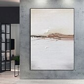 cheap Landscape Paintings-Wabi sabi artwork handmade Wall Art White Beige Abstract Painting on Canvas A Pair Beige Texture gold painting handpainted Wall Art Neutral Abstract painting Wall Art Boho Wal Decor