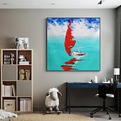 levne Krajinomalby-Ručně vyráběné olejomalby na plátně, mintura, moderní abstraktní obrazy na zeď, bezrámové, nenatažené, pro domácí dekorace