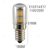 رخيصةأون أضواء الذرة LED-مصابيح ذرة LED بقوة 1 وات، 80 لومن E17 T7 LED، SMD 5050 أبيض دافئ &amp;متوفر باللون الأبيض للاستخدام المنزلي 1/5/10 عبوات