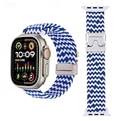 cheap Apple Watch Bands-Sport Band Compatible with Apple Watch band 38mm 40mm 41mm 42mm 44mm 45mm 49mm Braided Adjustable Fabric Strap Replacement Wristband for iwatch Ultra 2 Series 9 8 7 SE 6 5 4 3 2 1
