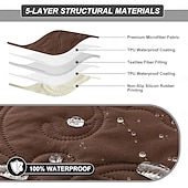baratos Capa de reclinável-Capas reclináveis 100% à prova d&#039;água, capas antiderrapantes para poltrona reclinável com bolso, protetor de móveis acolchoado para cadeira reclinável lavável para crianças, animais de estimação
