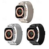 olcso Apple óraszíjak-Solo Loop Kompatibilis valamivel Apple Watch óraszíj 42mm 44mm 45mm 49mm Fém kapocs Állítható Rozsdamentes acél Csere óraszíj mert iwatch Ultra 2 Series 9 8 7 SE 6 5 4 3 2 1