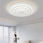 tanie Ściemnialne lampy sufitowe-biała okrągła lampa sufitowa w kształcie fali stylowa lampa sufitowa led 45/60/78cm 36w