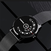 billige Kvartsklokker-Menn Quartz Klokke Minimalistisk Sport Fritid Business Vanntett Dekorasjon Rustfritt Stål Lær Klokke