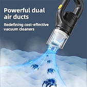 cheap Cordless Vacuum-Wireless Charging Vacuum Cleaner Portable Household Car Use Strong Suction High Power Vacuum Cleaner