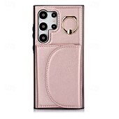 Недорогие Чехлы для Samsung-телефон Кейс для Назначение S24 S23 S22 S21 Ultra Plus S24 ФЭ S21 FE А55 А35 А25 А15 5Г A14 A54 A72 А73 А53 A52 Кейс на заднюю панель Кольца-держатели Разъем для карты Защита от удара Ретро