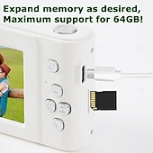 cheap Digital Camera-4K Digital Camera Point and Shoot Photography Travel Selfie Camara 2.4inch Screen Entry-Level Gift Compact Digicam Selfie Mini Retro Cam