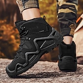 cheap Hiking Boots-Men&#039;s Waterproof Winter Hiking Boots with Fur Lining – Insulated Outdoor Snow Boots for Cold Weather