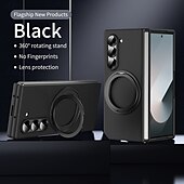 baratos Capa Samsung-telefone Capinha Para Dobra Z 7 Dobra Z 6 Z Fold 5 Z Fold 4 Z Fold 3 Capa traseira Com Suporte e protetor de tela Magnética Retro PC Metal