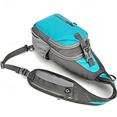 cheap Backpacks &amp; Bags-/ Hiking Sling Backpack Zipper Multi Pocket Rain Waterproof Anatomic Design Wearable Durable Outdoor Hiking Camping Military Nylon Black Army Green Blue