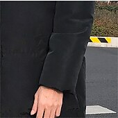 preiswerte Daunenjacken &amp; Parkas für Herren-Herren puffer jacket Steppjacke übergangsjacke Gefütterte Jacke Tasche Polyesterfaser Fleece-Futter Freizeitskleidung Verabredung Urlaub Lang Modisch Brautkleider schlicht Komfortabel warm Herbst