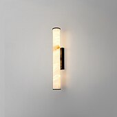 baratos Candeeiros de Parede de interior-Luminária de parede de mármore natural luz led villa de luxo iluminação de cabeceira luz de parede de cobre 110-240v 10w