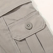 Χαμηλού Κόστους Στρατιωτικά παντελόνια-Ανδρικά Παντελόνια με τσέπες Παντελόνια Κουμπιά Πολλαπλή τσέπη Σκέτο Γρήγορο Στέγνωμα Ύγρανση Πλήρες μήκος ΕΞΩΤΕΡΙΚΟΥ ΧΩΡΟΥ Καθημερινά Κατασκήνωση &amp; Πεζοπορία Μοντέρνα Κλασσικό Μαύρο Πράσινο Χακί