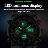 cheap Digital Watches-OLEVS 1106 Men&#039;s Watch Luxury Brand Quartz Watch Trend Sports Alarm Clock LED Display Waterproof Timing Code Watch Men&#039;s Watch