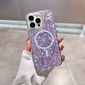 levne Pouzdra pro iPhone-telefon Carcasă Pro iPhone 16 Pro Max Plus iPhone 16 iPhone 16 Pro iPhone 15 Pro Max Plus iPhone 15 iPhone 14 Pro Max iPhone 13 12 11 Pro Max Zadní kryt Magnetické Podpora bezdrátového nabíjení Bling