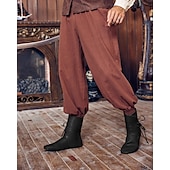 levne obuv-Retro Středověké Renesanční Boty Ploché jazzové boty Ren Faire Pánské Dámské Keltské Pirát Fantazie Karneval Párty Ležérní LARP Dospělé Boty