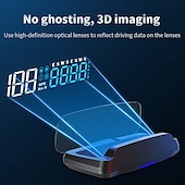 baratos Sistema de visualização frontal-velocímetro hud de carro, display frontal, montado no carro para hud, beidou, satélite, gps, bússola de tempo universal, acessórios para automóveis