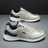economico Sneakers da uomo-scarpe da ginnastica sportive casual da uomo color cuoio con suola ammortizzata e design allacciato – comode scarpe da passeggio per tutti i giorni