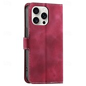 cheap iPhone Cases-Phone Case For iPhone 16 Pro Max Plus iPhone 15 Pro Max Plus iPhone 14 13 12 11 Pro Max Plus Mini iPhone 14 Pro Max iPhone 13 12 11 Pro Max Flip Cover with Stand Holder Magnetic with Wrist Strap Retro