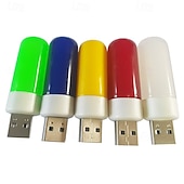 abordables Bombillas LED tipo globo-1 luz nocturna USB, teclado de computadora, luz portátil para dormitorio de estudiantes para acampar al aire libre y uso en interiores