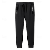 Men's Sherpa Sweatpants Fleece Pants Joggers Winter Pants Drawstring Pocket Elastic Waist Solid Color Warm Casual Daily Running Sports Fashion Black Black Straight Leg Micro-elastic cheap Joggers-Men's Sherpa Sweatpants Fleece Pants Joggers Winter Pants Drawstring Pocket Elastic Waist Solid Color Warm Casual Daily Running Sports Fashion Black Black Straight Leg Micro-elastic