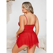 Babydoll Ruhák Alsónemű Pizsamák Karácsonyi pizsama Női Szexi Felnőttek Karácsony Újév szenteste Karácsony Parti Ruha olcso Szexi fehérnemű és hálóruha-Babydoll Ruhák Alsónemű Pizsamák Karácsonyi pizsama Női Szexi Felnőttek Karácsony Újév szenteste Karácsony Parti Ruha