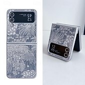 cheap Samsung Cases-Phone Case For Samsung Galaxy Z Flip 6 Z Flip 5 Z Flip 4 Z Flip 3 Back Cover Shockproof Retro PC PU Leather