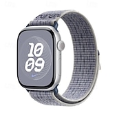 baratos Pulseiras de Apple Watch-Pulseira Esportiva Compatível com Pulseira Apple Watch 38mm 40mm 41mm 42mm 44mm 45mm 49mm Ajustável Tecido pulseira de substituição para iwatch Ultra 2 Series 9 8 7 SE 6 5 4 3 2 1