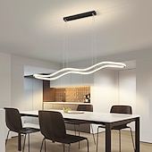 economico Luci a sospensione-100 cm Design Singolo Lampada a sospensione Metallo Gel di Silice Moderno Stile Nordico 110-120V 220-240V