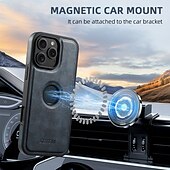 Недорогие Чехлы для iPhone-телефон Кейс для Назначение iPhone 16 Про Макс Плюс Айфон 15 Про Макс Плюс iPhone 14 13 12 Pro Max Plus iPhone 14 Pro Max iPhone 13 12 Pro Max Кейс на заднюю панель со стендом Съемный Магнитный Ретро