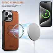 Недорогие Чехлы для iPhone-телефон Кейс для Назначение iPhone 16 Про Макс Плюс Айфон 15 Про Макс Плюс iPhone 14 13 12 Pro Max Plus iPhone 14 Pro Max iPhone 13 12 Pro Max Кейс на заднюю панель со стендом Съемный Магнитный Ретро