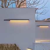 voordelige buiten wandlampen-moderne buiten lange wandlamp waterdichte villa tuin buitenmuur balkon lamp binnenplaats lamp led lange strip lamp 1-lichts 110-240v 20 w