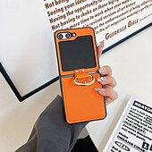 economico Cover Samsung-telefono Custodia Per Capovolgi Z 6 Z Flip 5 Z Flip 4 Z Flip 3 Per retro Fibbia ad anello Resistente agli urti Retrò TPU pelle sintetica