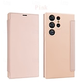 levne Pouzdra pro Samsung-Ochranný kryt na telefon pro S24 S24 Ultra Plus S23 Ultra Plus S23 S22 S22 Plus Ultra S25 Ultra zadní kryt se stojanem slotem na karty odolný proti nárazu retro TPU PU kůže