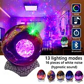 preiswerte Projektorlampe und Laser-Projektor-Star Galaxy Projektor Licht Planetenprojektor Bluetooth Lautsprecher Ferngesteuert Laserlichtprojektor Hochzeit Party Weihnachten Mehrere Farben