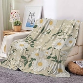 preiswerte Sofadecken &amp; Überwürfe-Blumendecke, weiche und gemütliche Überwurfdecke mit zartem Gänseblümchen-Design, perfekt, um Ihrem Schlafzimmer oder Wohnzimmer Komfort und Charme zu verleihen