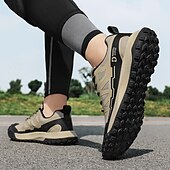 baratos Ténis para Homem-tênis de corrida de trilha bege masculino - tênis esportivos leves com sola antiderrapante para caminhadas e aventuras ao ar livre