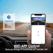 abordables DVR pour voiture-K3 1080p Nouveau design / HD / Surveillance à 360 ° DVR de voiture 150 Degrés Grand angle 2 pouce IPS Dash Cam avec Wi-Fi / Vision nocturne / Enregistrement en Boucle 4 LED infrarouge Enregistreur de
