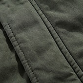 abordables Softshell, polares y chaquetas de montaña-Hombre Chaqueta de lana Al aire libre Forro Polar Resistente al Viento Trajes de senderismo Ropa de senderismo Invierno Otoño Paravientos Color sólido Negro Verde Ejército Caqui