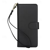 economico Cover Samsung-telefono Custodia Per Piegatura a Z 7 Z Fold 6 Z Fold 5 Z Fold 4 Z Fold 3 Copertura Posteriore con Supporto Con Cinturino da Polso Slot per Carte Retrò TPU Pelle PU