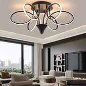 cheap Dimmable Ceiling Lights-Nordic Style Ceiling Light Dimmable Lustre 6 Lights Chandelier Flower Design LED Ceiling Light Ceiling Lamp 220-240V