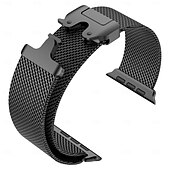 cheap Apple Watch Bands-Sport Band Milanese Loop Compatible with Apple Watch band 38mm 40mm 41mm 42mm 44mm 45mm 49mm Metal Clasp Stainless Steel Strap Replacement Wristband for iwatch Ultra 2 Series 9 8 7 SE 6 5 4 3 2 1
