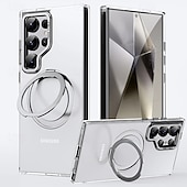 Χαμηλού Κόστους Samsung Θήκη-Θήκη Τηλεφώνου Για S24 Ultra S24 Plus S24 S23 S23 Ultra S23 Plus S25 Ultra Παγούρι με Στήριγμα Μαγνητική Υποστήριξη Ασύρματης Φόρτισης Retro TPU Ακρυλικό