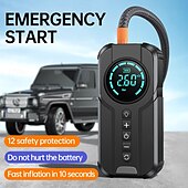 preiswerte Aufblasbare Pumpe-Auto Multifunktions-Luftkompressor Starthilfe Luftpumpe praktischer Reifenfüller tragbarer Batteriestarter