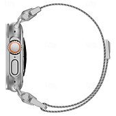 olcso Apple óraszíjak-Solo Loop Kompatibilis valamivel Apple Watch óraszíj 42mm 44mm 45mm 49mm Fém kapocs Állítható Rozsdamentes acél Csere óraszíj mert iwatch Ultra 2 Series 9 8 7 SE 6 5 4 3 2 1