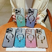 お買い得  iPhone用ケース-電話 ケース 用途 iPhone 16 Pro Max プラス iPhone 15 プロマックスプラス iPhone 14 13 12 11 Pro Max Plus iPhone 14 Pro Max iPhone 13 12 11 Pro Max バックカバー 磁石バックル ワイヤレス充電をサポート 耐衝撃 レトロ風 TPU アクリル