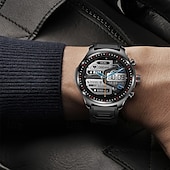 abordables Montres connectées-imosi 1,53 pouces montre intelligente bluetooth appel podomètre écouteurs 2 en 1 écouteurs lecture de musique locale tws bluetooth casque de sport sans fil smartwatch